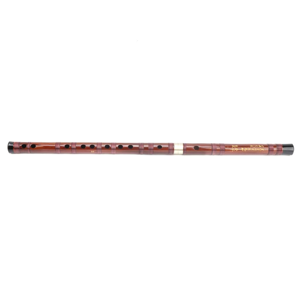 EKey Bamboo Flute Selected Dry Bitter Material Traditional Dizi Instrument Set ZD02