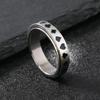 Europe and America Cross Border Playing Card Titanium Steel Ring Men Personalized Hip Hop Rotatable Decompression Ring Stainless Steel Ornament