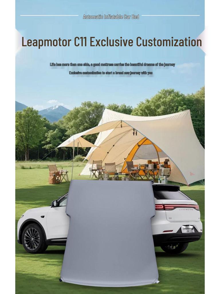 Leapmotor C11 Automatická nafukovací matrace do auta - Podložka na spaní do kufru a vzduchový polštář na zadní sedadlo