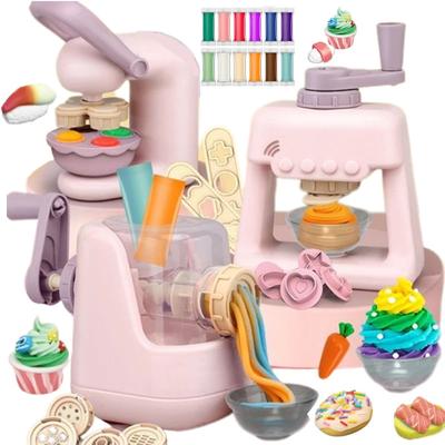 Plasticine Mold Modeling Clay Simulation Colored Clay Noodles Cake Set Mold Modeling Clay Educational Toys for Boys Girls Gift
