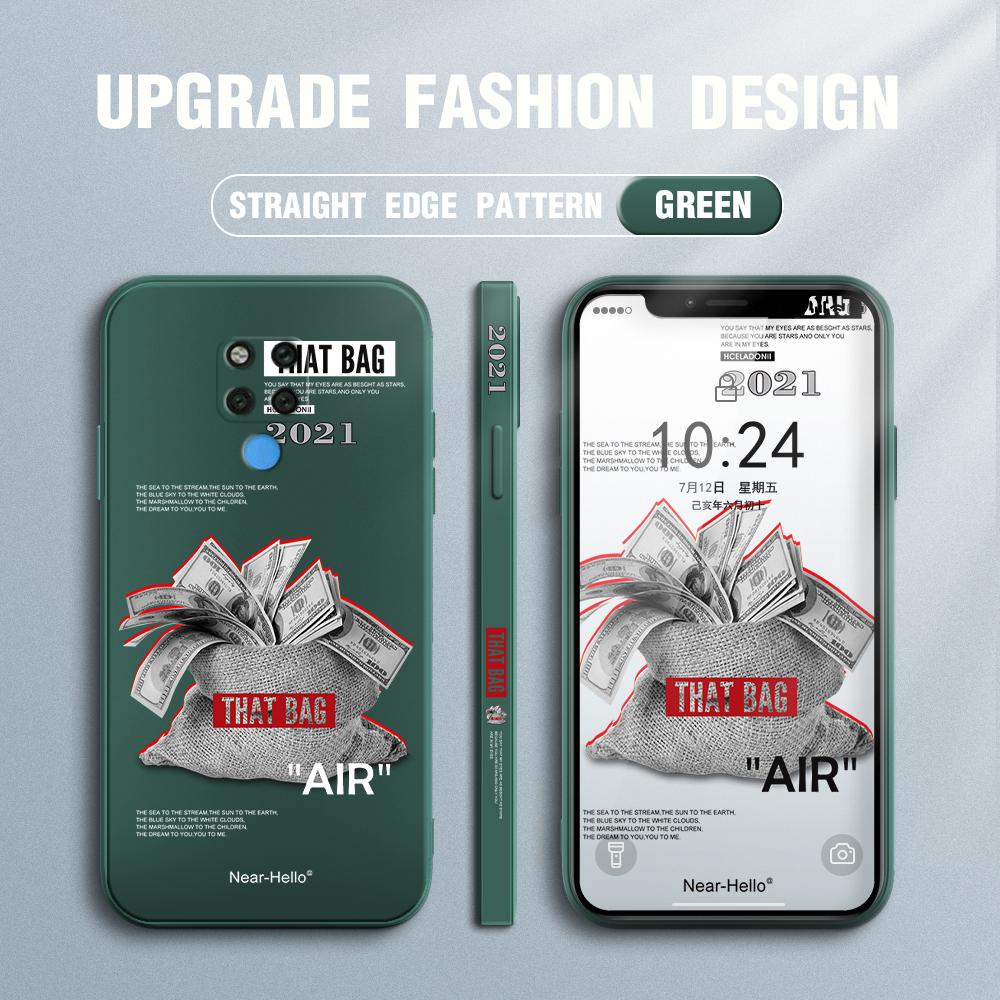 

Чехол для телефона с мультяшным красочным узором, квадратный, жидкий, силикон, TPU, полное покрытие, противоударный, защитный чехол для камеры Huawei Honor Vivo Vivo V17 Neo темно-зеленого