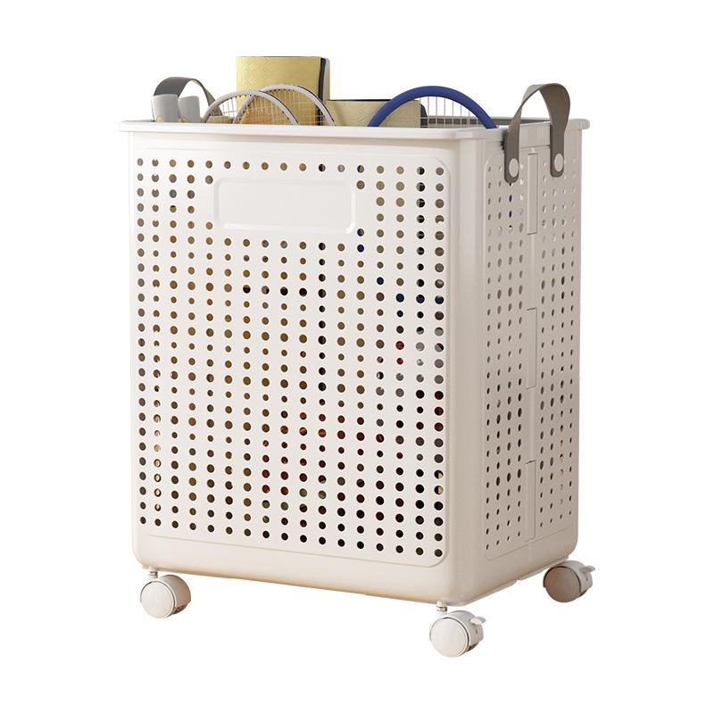Wheeled Yoga Mat and Sports Gear Organizer Basket
