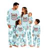 Matching Family Christmas Pajamas Set Long Sleeve Top and Pants Loungewear for Holiday