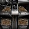 Tappetini per Auto Stile Bohemien Set Tappeti 4 Pezzi e 2 Pezzi Tappetino da Pavimento Antipolvere Accessori Automobilistici Durevoli