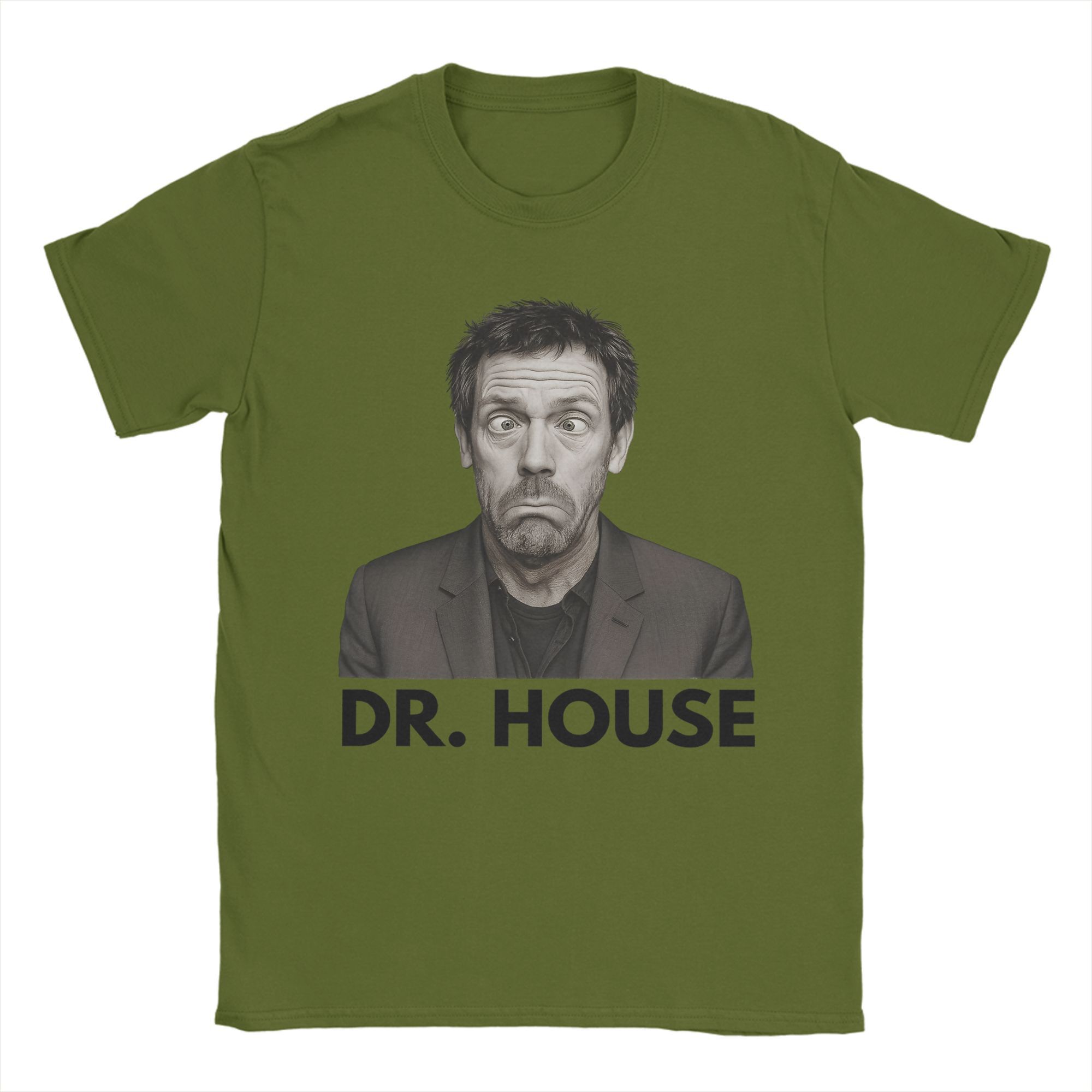 

Dr. Gregory House Md Face T Shirt Men Aesthetic Cotton T-Shirts Summer O Neck Hipster Tee Shirt Cheap Oversized Tops 4XL