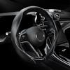 Leather Splicing Steering Wheel Cover Carbon Fiber Pattern Auto Steering Wheel Cover  Car Interior