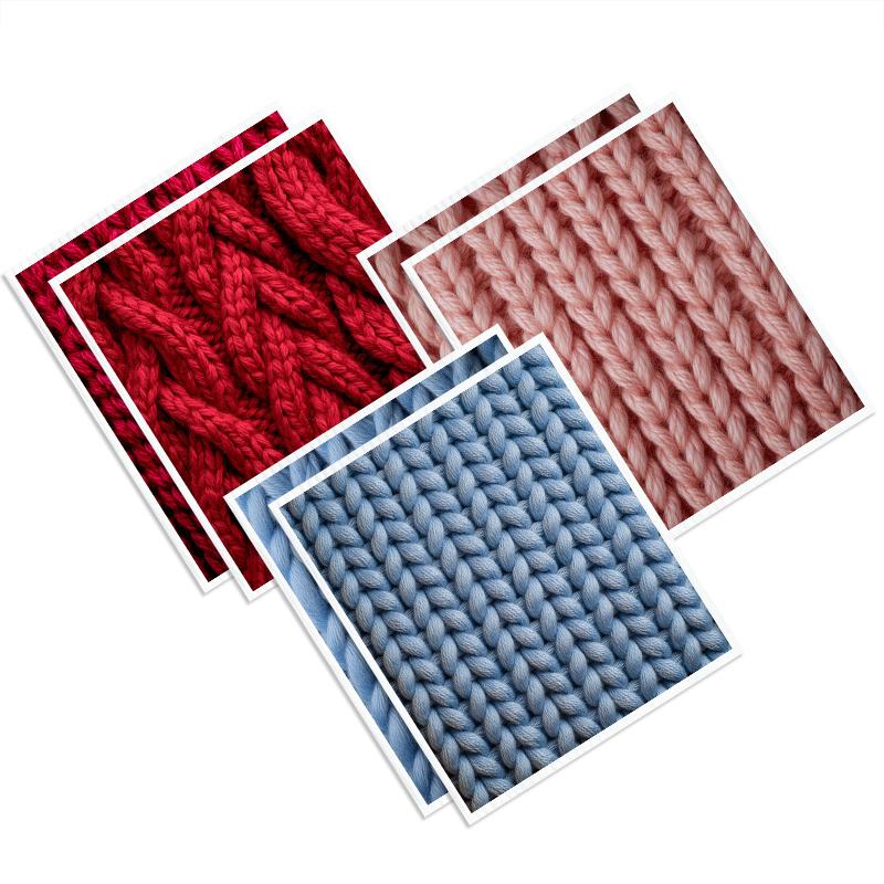 Cleaning Cloth Reusable Kitchen Dish Towels Eco-friendly Microfiber Knitted Print Dishcloths Lint Free Washable Duster Rags Tea Towels 9*7inch