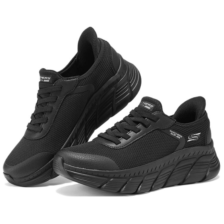 Skechers Bobs B Flex Hi Versatili Comode Resistenti Scarpe Casual Basse Sneaker Donna Nere 117391-BBK