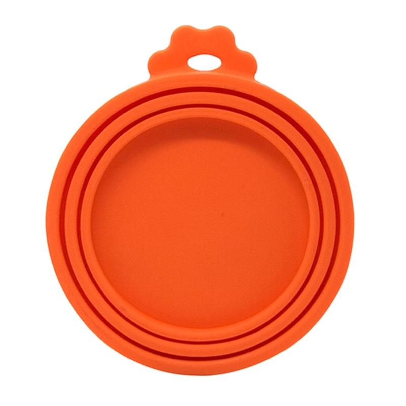 Reusable 3-in-1 Pet Food Can Silicone Cover Dogs Cats Storage Tin Can Lid Seal Cover Pet Food Storage Moisture-proof Lid