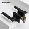 American Bathroom Door Lock Bathroom Keyless Three-pole Hand Lock Home Bedroom Door With Key Door Handle Spherical Lock Doorknob