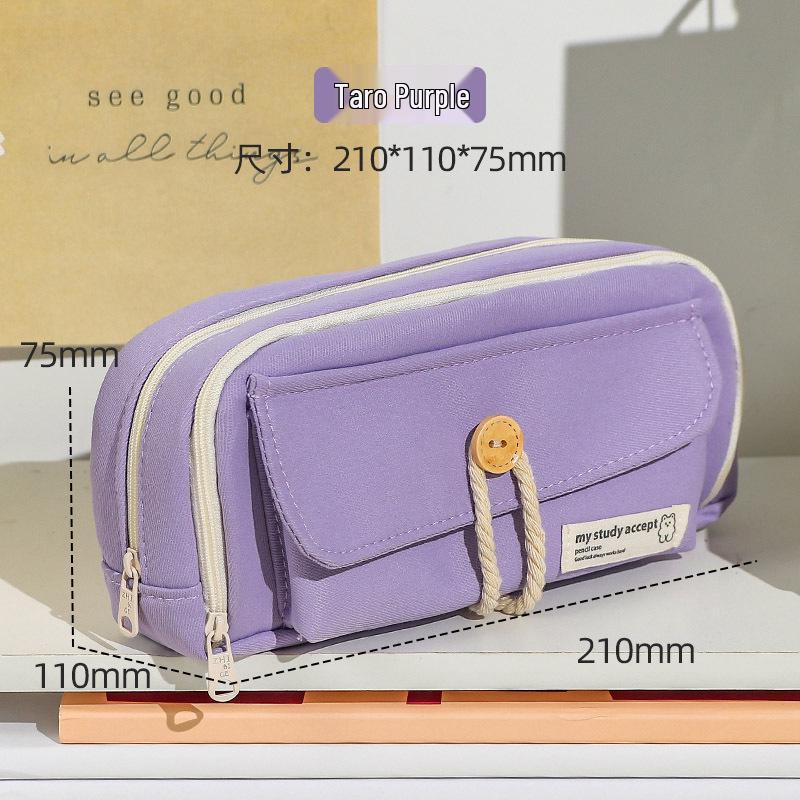 Bala Large Capacity Double-Layer Pencil Case - Durable and Dirt-Resistant for Primary School Students