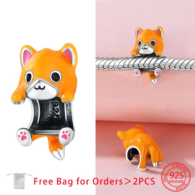 Orginal Charms Copper Animal Beads Pendant Fit Bracelet Necklace Accessories Bead Jewelry Making Fine Jewelry Gift Diy