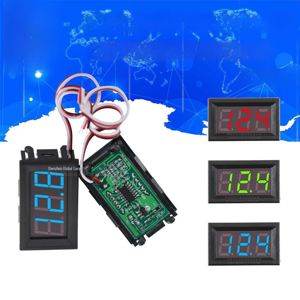 

0.56 LED DC Voltmeter, 0-30V, Three-Wire, Reverse Polarity Protected 0.56 inch 3-wire червоний