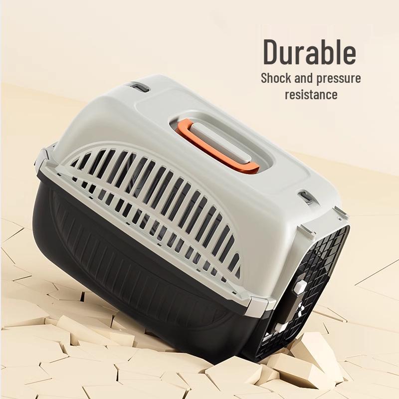Portable Airline Cat Carrier – Handheld Plastic Cat & Dog Cage