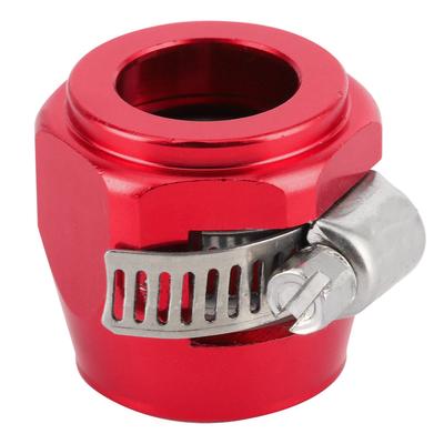 Hose Finishing Clamp Finisher Connector for Fuel Oil Diesel Gas Air Water Pipe 10AN Aluminium AlloyRed