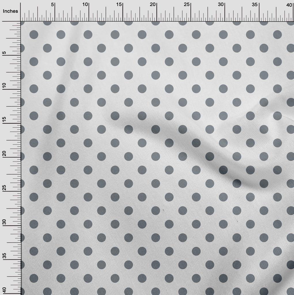 oneOone Cotton Flex Chocolate Brown Fabric Polka Dots Dots Sewing Fabric By The Yard Printed Diy Clothing Sewing Supplies 40 Inch