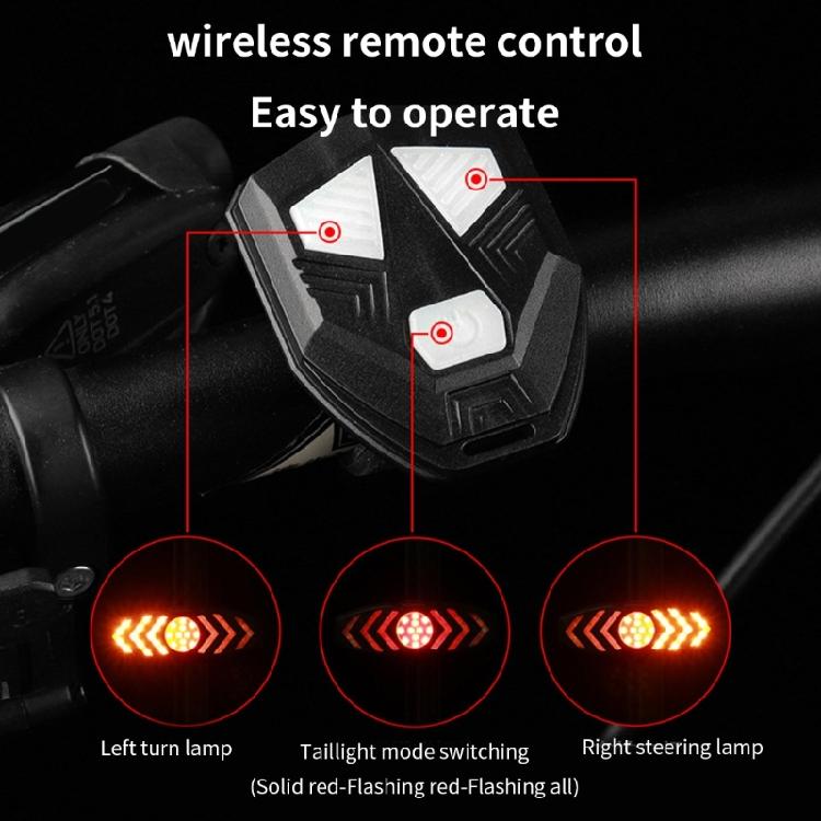 Safety Warning Bike Brake Lights Tail Light with Turn Signals Bike Rear Light
