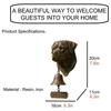 Welcome Dog Themed Doorbells Vintage Rustic Resin Animal-Themed Decorative Doorbells Wall Decoration Dog Door Bell Ring