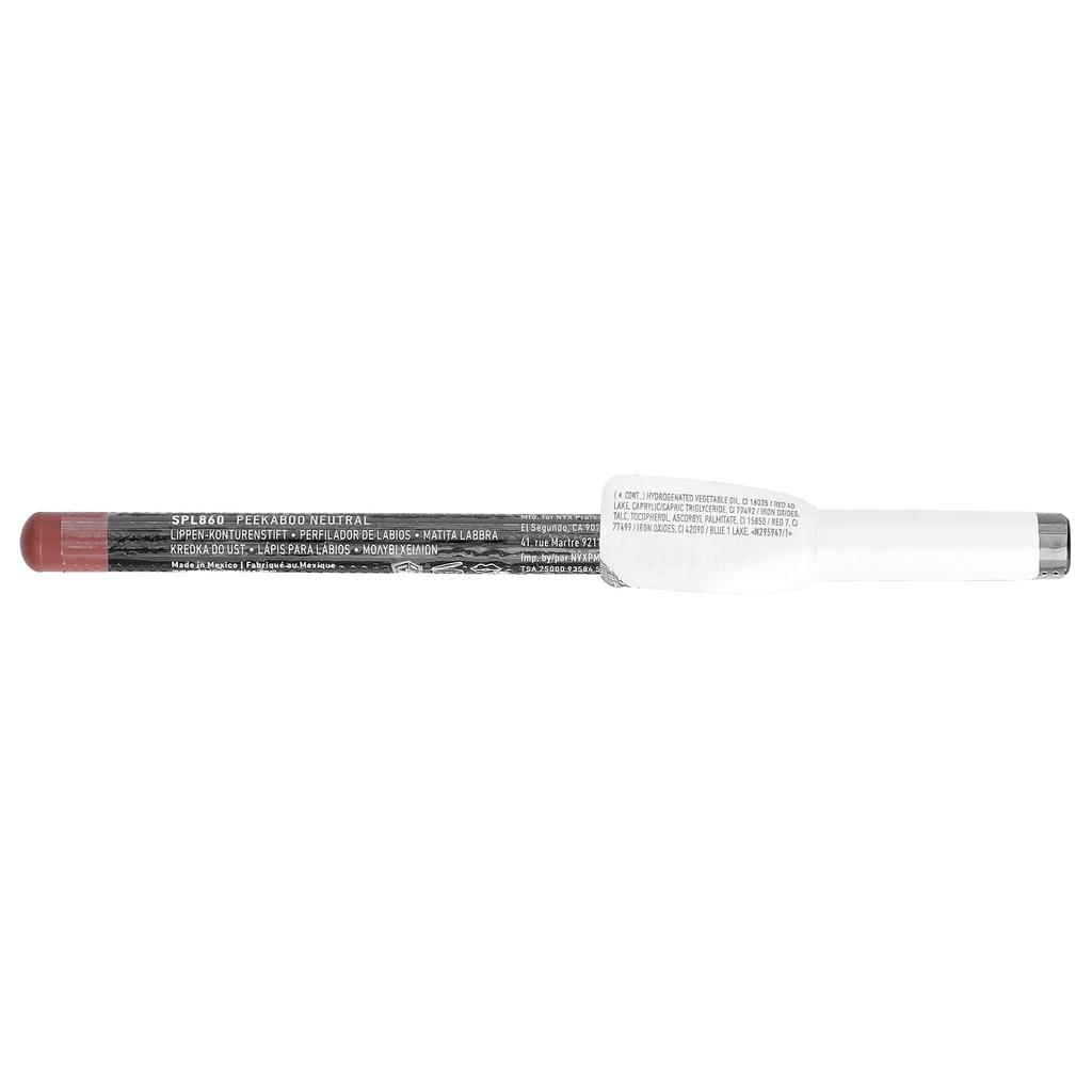 NYX PROFESSIONAL MAKEUP Slim Lip Pencil, 860 Peekaboo Neutral, 1.04 G (0.03 Oz)