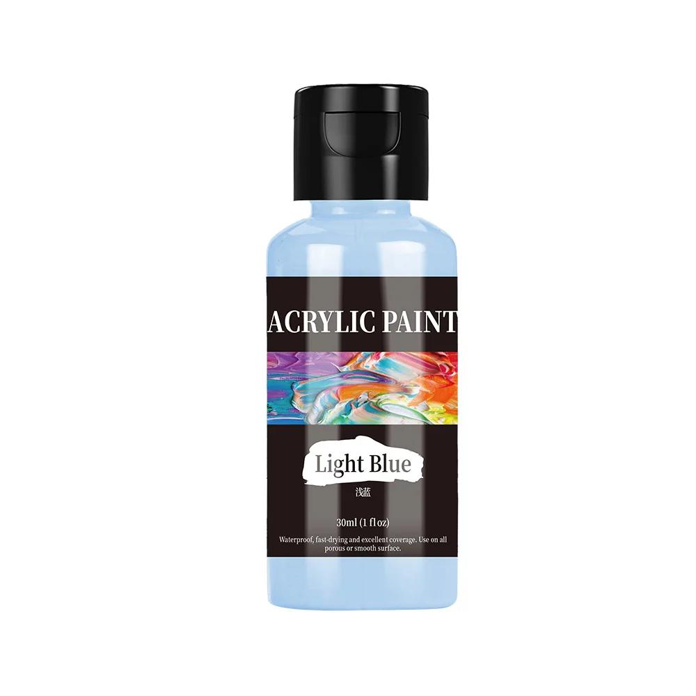 30ml 24 Colour Acrylic Paint Colors Bottled Acrylic Paint Set Paint For Fabric Clothing Painting Rich For Leather DIY Pigment