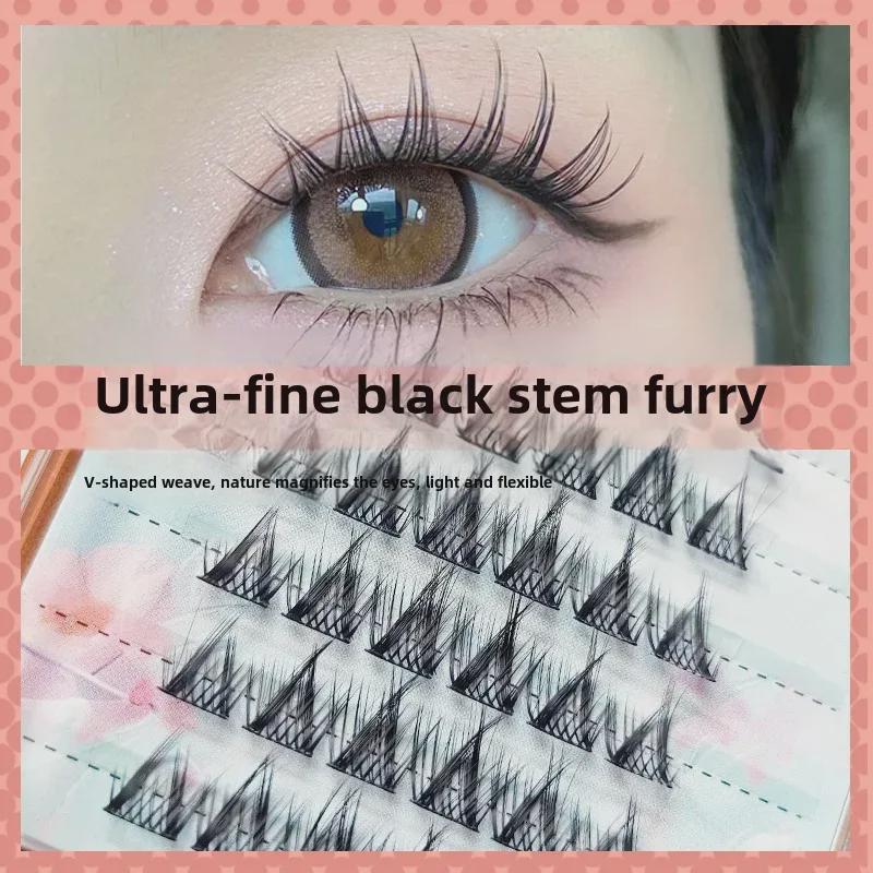 Yue Jiao Niang Segmented False Eyelashes – Thick Barbie Comic Style for Beginners