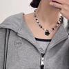 Kpop Fashion Star Pentagram Pendant Y2K Beaded Choker Necklace For Women Men Aesthetic Jewelry Punk Hip Hop Grunge Accessories