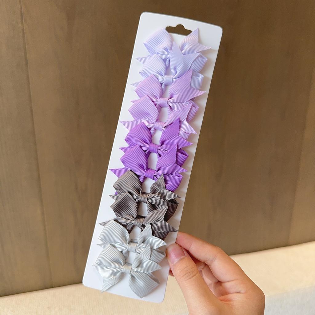 10pcs/lot Baby Girls Ribbon Bow Clips Hairpins Alligator Metal Hair Bows Clip Headwear Hairbows Hair Accessories Gift