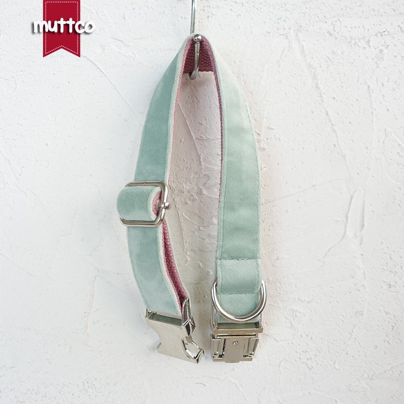 MUTTCO Thick Fleece Dog Collar & Leash Set UDC-109