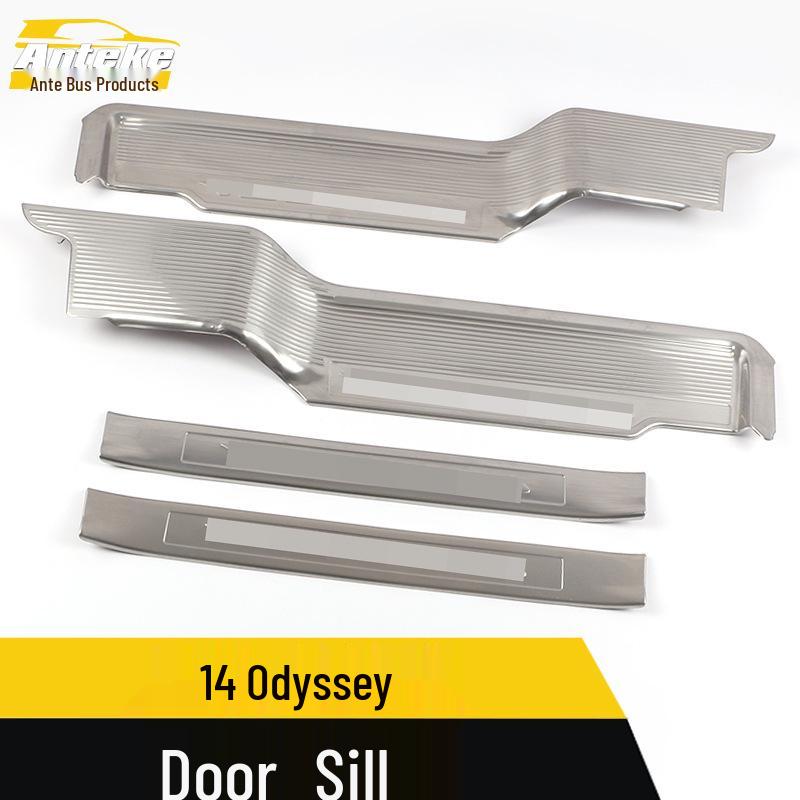 Odyssey Stainless Steel Welcome Pedal Sill Strips for 14 Models - Anti-Scratch Trim Modification