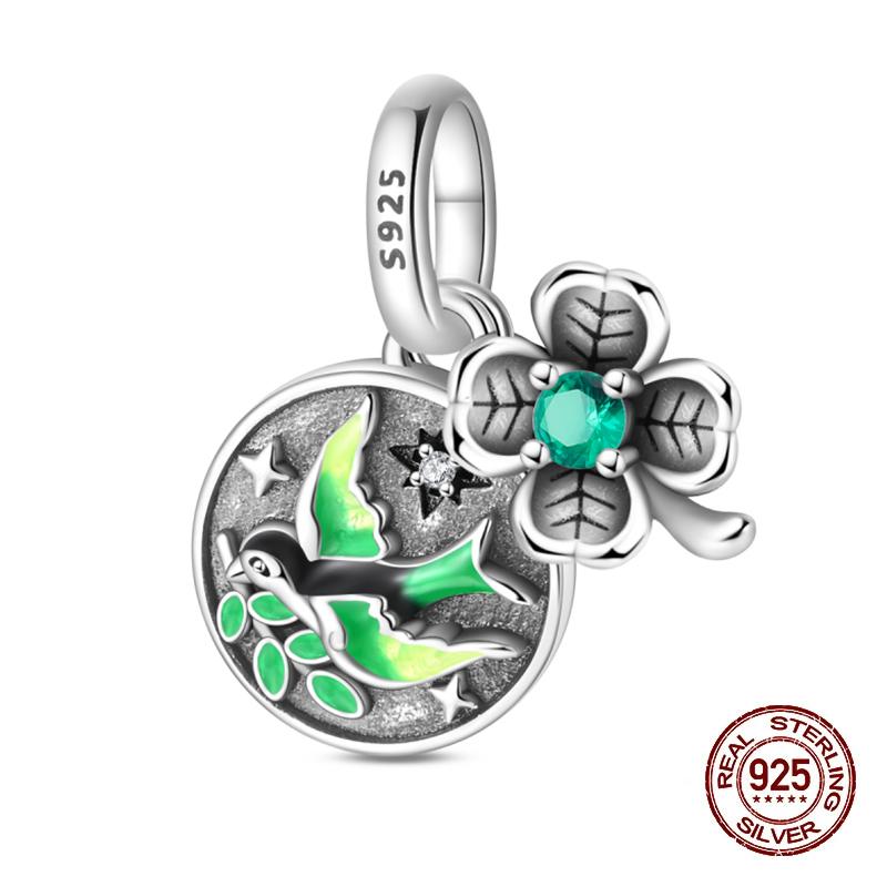 New Exquisite 925 Silver Lion Amulet Sun Moon Stars Angel Charms Beads Fit Bracelets Or Necklace Fine DIY Jewelry Gifts