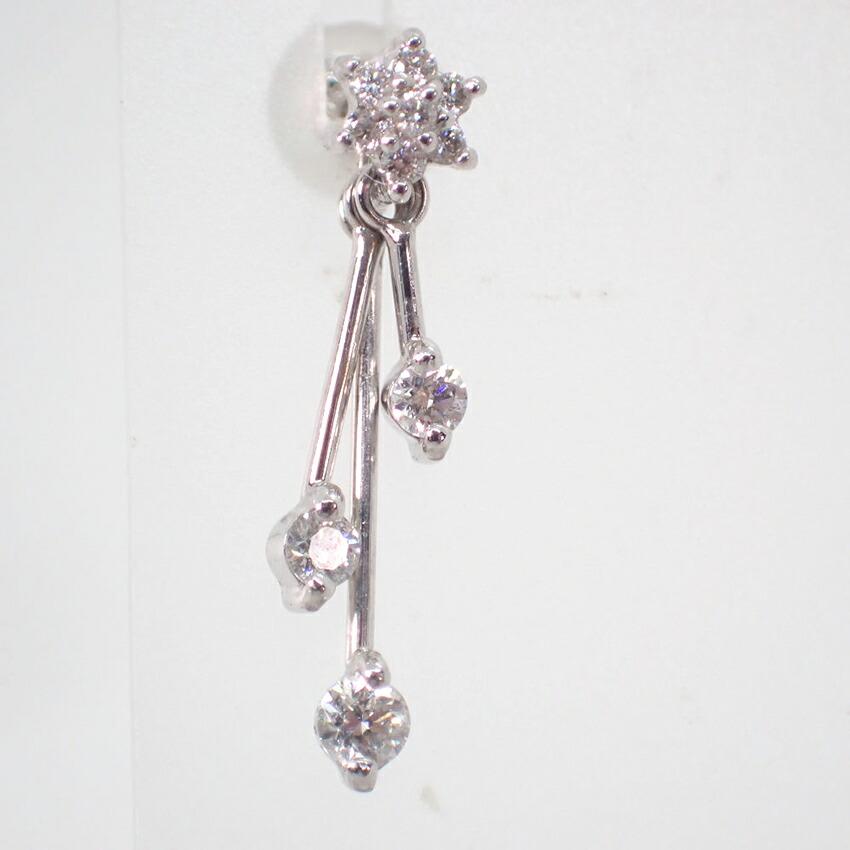 [Pre-owned] VENDOME / 18K White Gold / Diamond / Earrings / J86-13