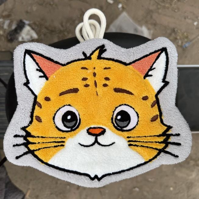 

Милое мультяшное полотенце для рук Шэнь Сяобао Подвесное полотенце для рук Водопоглощающее быстросохнущее утолщенное детское коралловое флисовое мягкое полотенце