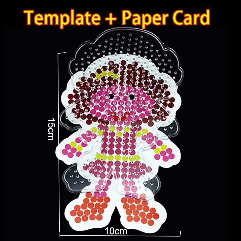 

5mm Hama Beads Pegboards DIY Beads Tool Educational Perler Fuse Beadbond Patterns Jigsaw Puzzle Template Ironing Paper Kids Toy