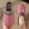 Women's Non-Slip PU Leather Indoor/Outdoor Slippers - Velvet-Lined Thick Sole for Autumn & Winter