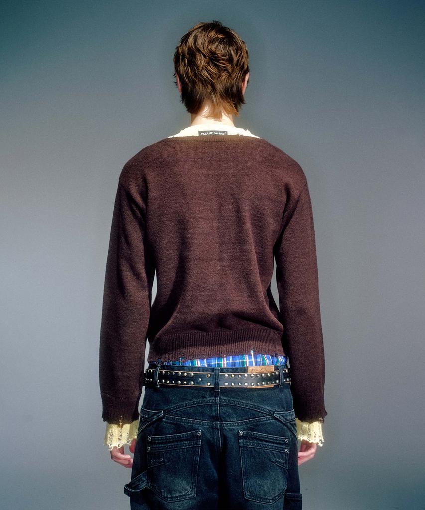 Beikeonteuakaibeu Kai Layered Knit Brown