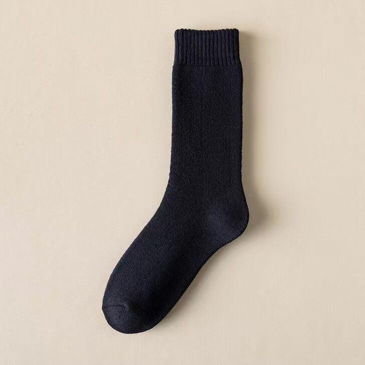 Women's Velvet Thick Winter Socks - Mid-Tube Warm Terry Floor Socks