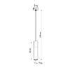 Borgio 1 black hanging lamp