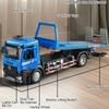 1:24 Electric Trailer Flatbed Car Mixer Truck Model Toy Sound Light Doors Opened Engineering Vehicles Holiday Gifts for Boys
