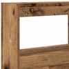 LED Headboard with Shelves Rustic Wood Look 140 x 17 x 102 cm