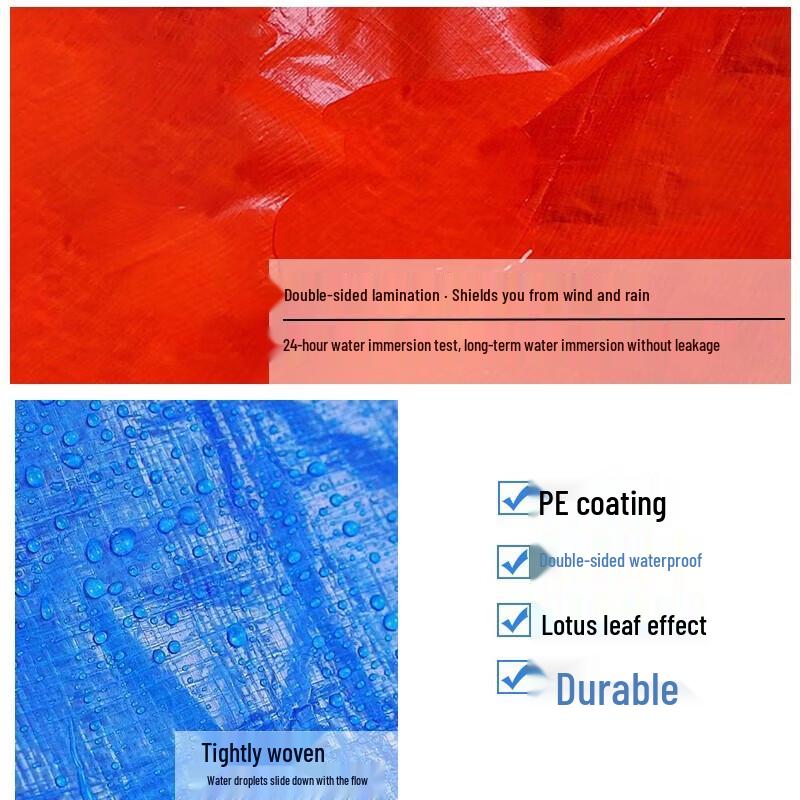 Elangyan Heavy-Duty Blue PE Tarpaulin