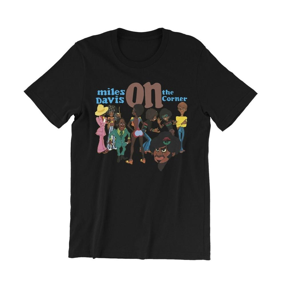 Miles Davis On The Corner Reprinted Black Men Short Sleeve TShirt S23XL Unisex T-Shirt XXXXL