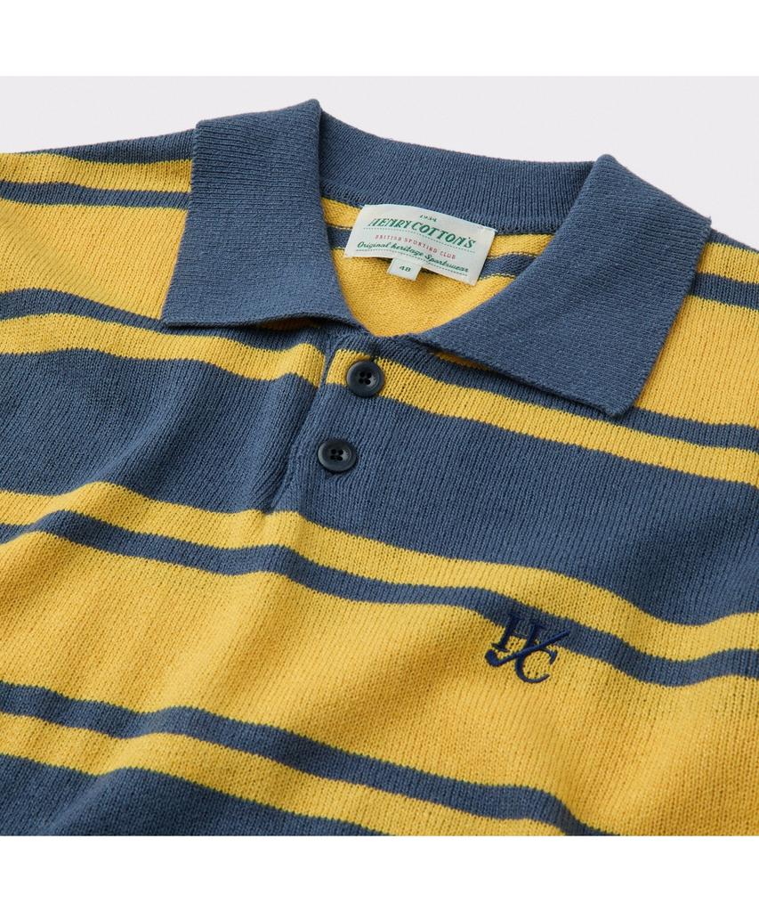 Henlikoteun [British Sporting Club] Stripe Short-Sleeves Polo Knit Abwam26751Yex