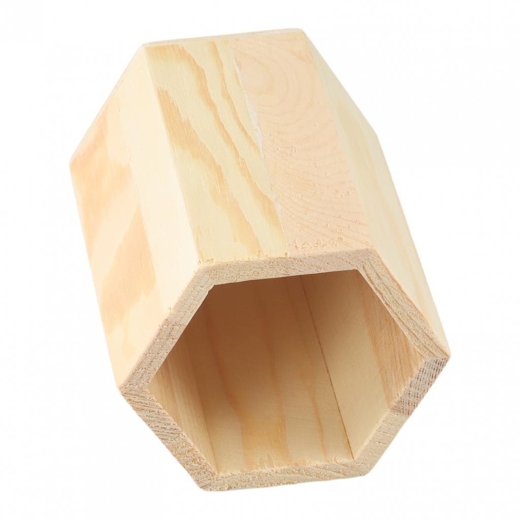 Organizator de birou pentru creioane, suport din lemn pentru pixuri și articole de papetărie, potrivit