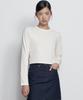 MUSINSA STANDARD WOMAN [Cooltandard] Women'S Crew Neck Crop Long Sleeve T-Shirt [Cream]