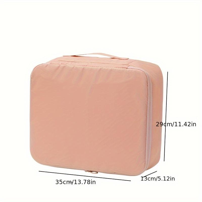 1pc Travel Portable Clothing Storage Bag Large Capacity 3 Pocket Breathable Mesh Bag for Underwear Organizer Bag Luggage Storing