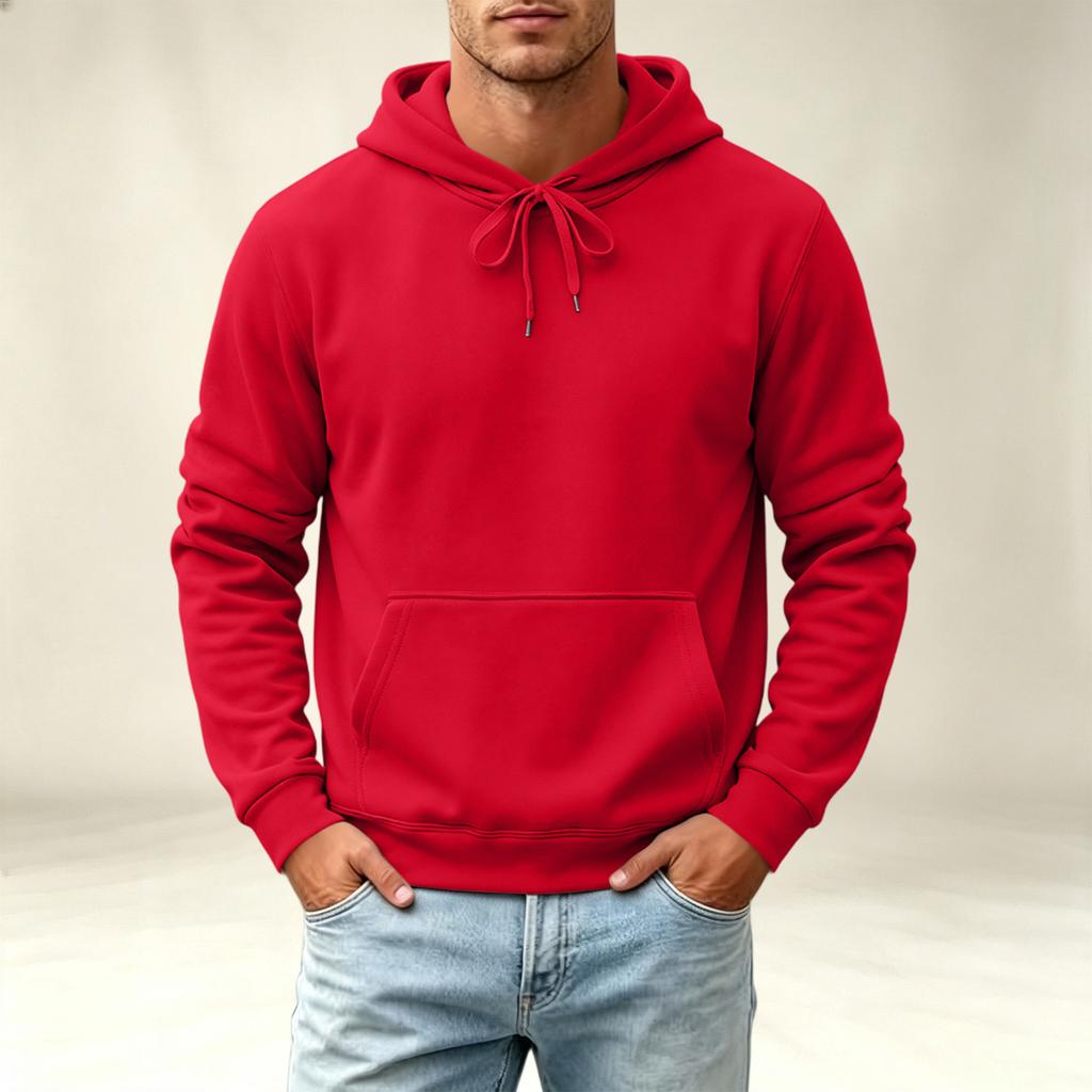 Men's Hoodie Casual Long Sleeve Pullover Sweatshirt for Fall and Winter Everyday Wear