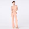 OZEZ Ozpn2130 Vintage Washed Flare Yoga Pants - Cream Coral