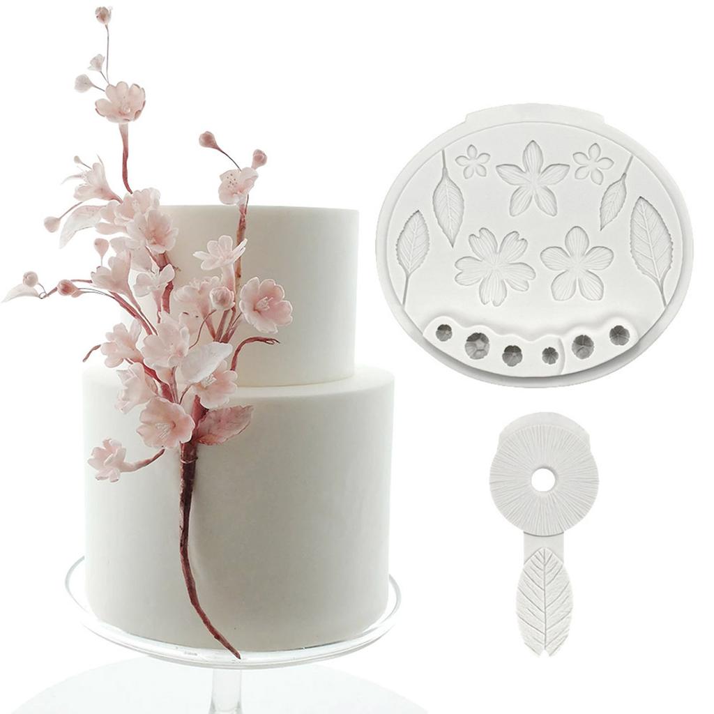 Petal and Leaf Shape Silicone Chocolate Moulds Baking Molds Fondant Cake Decorating Tools Resin Moulds Gift for Children