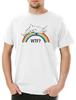 Unicorn Shark Mens T-Shirt Mens Womens Tees Top Unicorn Shark Jaws Comic Anime Rainbow Rainbow