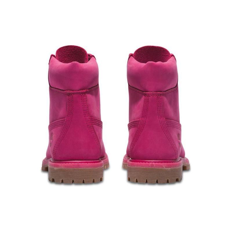 Timberland Leather Durable Shock Absorbing Comfortable Versatile Short Outdoor Boots Women Boots Deep-Pink A2R7T